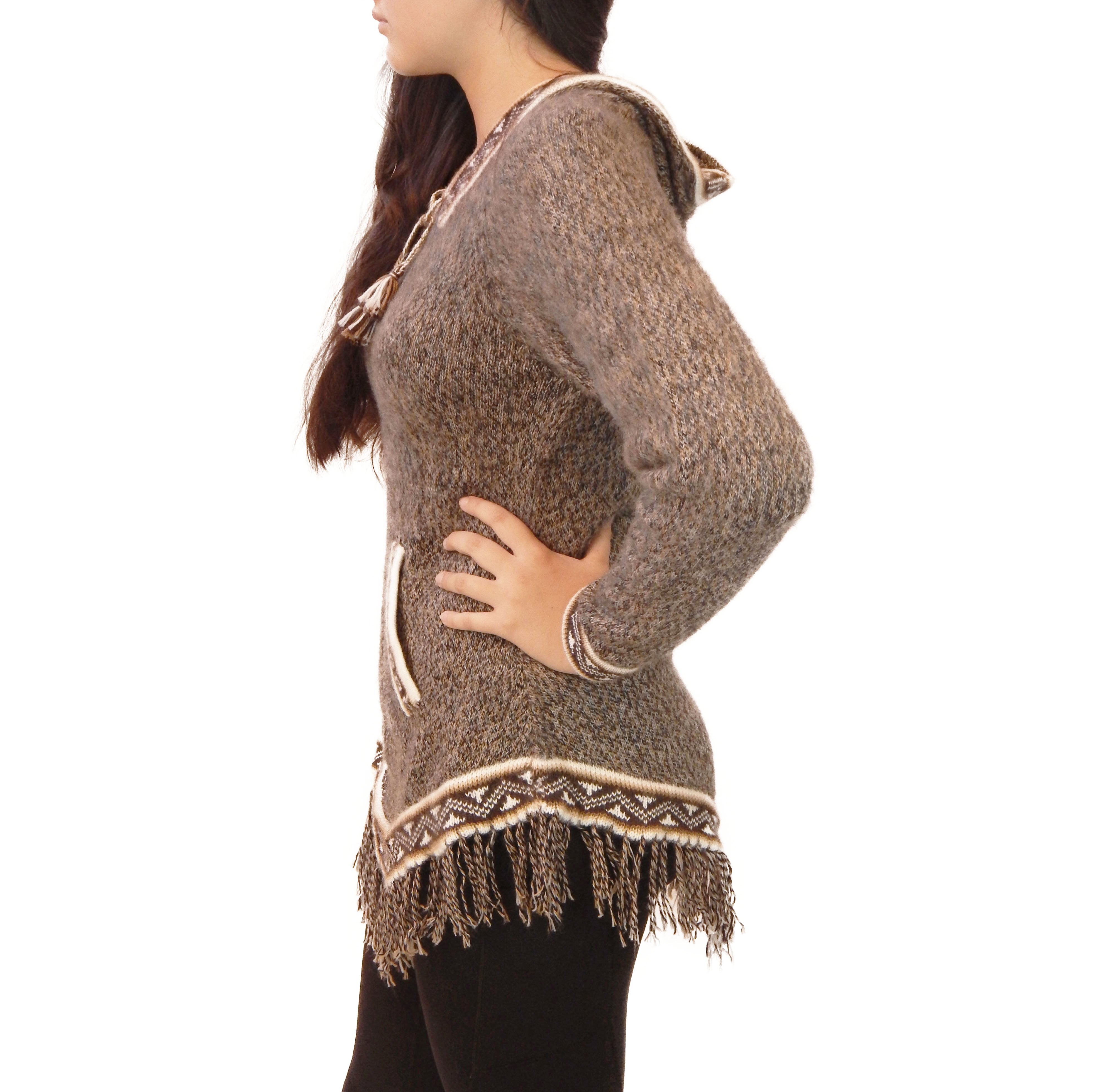 Fine Alpaca Wool Sweater Knit Pullover Perfect Gift Soft Jumper