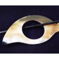 Handmade Brooch Stylish Broach Clip Clasp Hair Pin Holder Natural Closure Glossy Leaf Shape